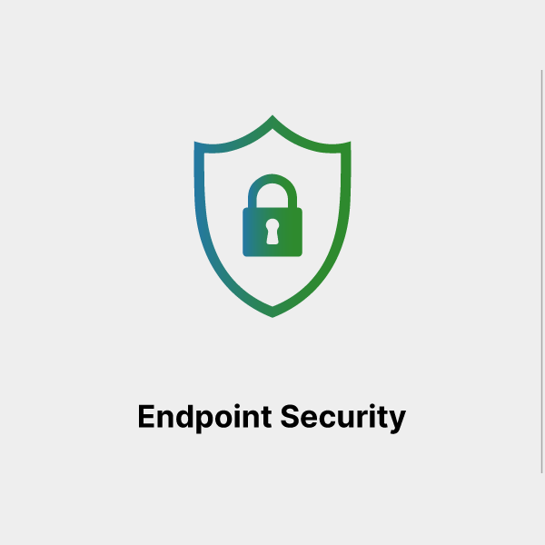Endpoint Security Icon with grey background