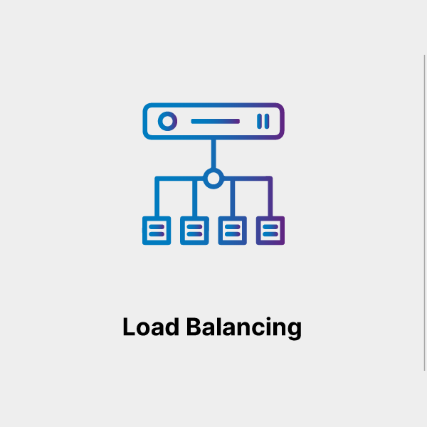 Load Balancing icon with grey background
