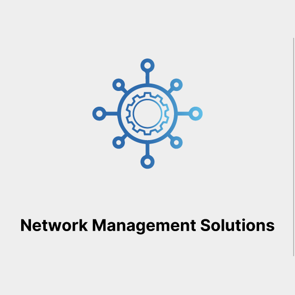 Network Management Solutions icon with grey background
