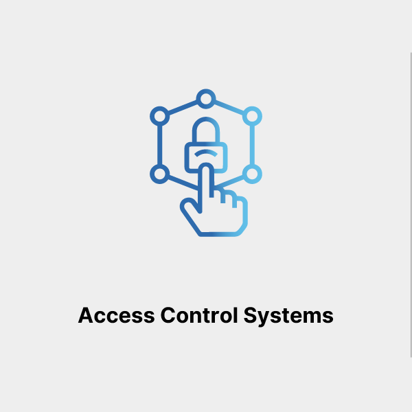 Access Control Systems Icon with grey Background