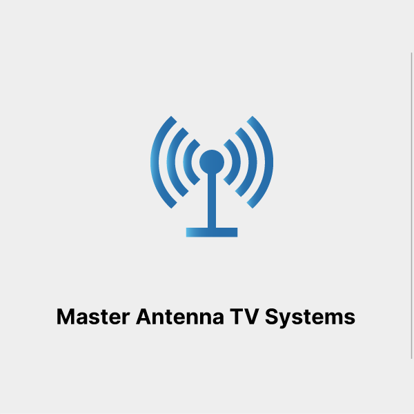 Master Antenna TV Systems Icon with grey Background