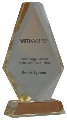 VMware NSX Partner of the Year 2018 Glass Award